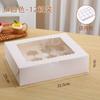 Caja de embalaje para cupcakes, transparente, de 4, 6 y 12 granos, para tartas de huevo, portátil y de alta calidad.