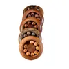 Cuentas de la Fortuna Talladas en Madera de Ciprés Aromático, Artículos para Aliviar el Estrés para las Yemas de los Dedos, Artesanías de Madera, Productos Creativos de Moda