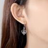 Pendientes de plata de ley forma de corazón pendientes de plata inteligentes para mujer 2021 nuevos pendientes de moda Corea del Sur temperamento largos pendientes de celebridad en línea