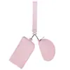 Bolso de muñeca transfronterizo estilo LULU, monedero portátil mini de moda con bloques de color, bolsa de almacenamiento de llaves impermeable de nailon
