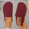 Pantuflas de algodón para mujer estilo Birkenstock de suela gruesa, punta cerrada, nuevo estilo primavera/otoño, fáciles de poner, con tacón oculto para mayor altura, adecuadas para usar en interiores y exteriores