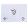 Pegatinas de Diamantes para Cara que Brillan en la Oscuridad Pegatinas Luminosas de Pedrería Transfronterizas Pegatinas de Diamantes de Agua Brillantes Pegatinas de Diamantes para Frente Cara Fiesta de Baile de Halloween