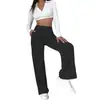 2025 Amazon Otoño Nuevos Pantalones Casuales de Cintura Alta para Mujer Color Sólido de Pana Europeos y Americanos Pantalones Sueltos de Pierna Recta para Mujer