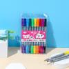 1871 bolsa para caneta aquarela 12 cores caneta dupla colorida pincel infantil lavável suprimentos de arte para estudantes fabricantes atacado