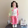 Conjunto de Dibujos Animados de Corazón para Niñas Primavera y Otoño 2026 Nueva Moda Ropa de Otoño para Bebés Conjunto de Dos Piezas Sudadera Dulce para Niños