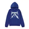 Sudadera de moda transfronteriza para hombre y mujer, otoño e invierno, forro polar, talla extragrande, estilo gótico, estampado de diablo