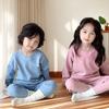 Conjunto de Ropa Interior Térmica para Niños, Ropa Gruesa de Otoño y Pantalones, Pijama de Felpa Sin Costuras para Niños y Niñas, Ropa de Dormir de Otoño e Invierno