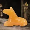 Rato, Boi, Tigre, Coelho, Dragão, Serpente, Cavalo, Ovelha, Macaco, Galo, Cachorro, Porco de Jade Bege Natural, Doze Signos do Zodíaco Artesanato de Jade Feng Shui Ornamentos
