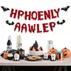 Bandeirola de Morcego para Halloween Pingente Decoração Pronta Cenário de Festa Parede de Fundo Adereços Guirlanda Atacado