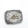 Hebilla de Cinturón de Aleación de Zinc Estilo Western Vaquero Caballo Cruzado Hebilla de Placa de Aleación Accesorios para Cinturón