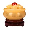 Topacio Natural Cornucopia Jade Lingote Tesoro del Hogar de Jade Tallado de Jade Artesanías Decorativas Adornos