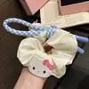 Flor Intestino Grueso Anillo para el Cabello Moda Nicho para Mujer Combinable Titular Accesorios Elegantes Cuerda para el Cabello para Niñas Adorno para la Cabeza Accesorios Exquisitos y Modernos