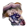 Ágata de cristal natural mineral multi-material adornos con logo piedra ágata flor de cerezo azul cristal pulido adornos de escritorio para oficina