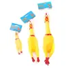 Grande e médio tamanho pequeno Engraçado Vinil Cry Chicken Truque Criativo Truque Frango Brinquedos para Animais de Estimação Soando Frango