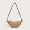 2025 Nova Bolsa Feminina Design de Nicho Croissant Fashionável Ombro Único High-End Bolsa Dumpling Ombro Único Transversal Cintura