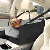 Bolsa de consola central para coche de mascotas directa de fábrica, cama para perro de coche de gran espacio, tela Oxford, resistente a la suciedad, cama de consola central de asiento de seguridad