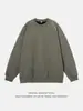 Moletom Americano Pesado com Gola Careca, Costuras Estruturadas, Mangas Raglan, Pulôver, Bordado de Letras, Jaqueta Top Tendência - 400g