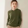 Suéter con Capucha de Cachemir Transfronterizo Capa Base Tejido Holgado Sudadera Fina para Viajar para Mujer Ropa de Abrigo Otoño e Invierno