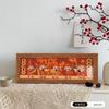 Adornos de Escritorio de las Cinco Bendiciones: Prosperidad, Longevidad, Felicidad, Riqueza y Propiciosidad para una Entrada Festiva, Zapatero, Sala de Estar, Mueble de TV y Exhibición de Mesa