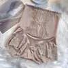 Calcinhas Pós-Parto de Seda Gelada de Cintura Alta, Sem Costura, Controle de Barriga e Levanta Bumbum para Mulheres, Modeladoras Fortes da Cintura