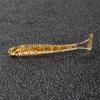 Atacado Amazon 50mm 0.6g Isca Soft T-Tail 10 Cores para Peixe Mandarim com Padrão Espiral, Fornecimento Exclusivo Cross-Border