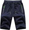 Comércio Transfronteiriço Shorts Esportivos de Malha de Algodão Masculino de Verão AliExpress Shorts Casuais de Cinco Pontos para Praia