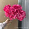 Flores Artificiales, Ramo de Hortensias de 5 Cabezas, Verano Interminable, 27 Piezas, Materiales Florales para Decoración de Bodas y Hogar, Flores de Cinco Cabezas