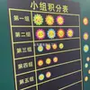 Versão chinesa e inglesa gráfico de pontos de grupo magnético rosto sorridente elogio grande flor vermelha ímã quadro magnético quadro branco magnético