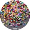 1.5mm 2mm 3mm 4mm cuentas de arroz de vidrio rellenas de plata de alta calidad hechas a mano DIY joyería cuentas para ropa al por mayor