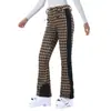 Nuevos pantalones de esquí para mujer, corte ajustado, a prueba de viento, impermeables, engrosados, cálidos, elásticos, deportivos, pantalones de esquí de comercio exterior para mujer