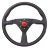 Venta caliente volante de coche modificado 14 pulgadas V1 cuero multicolor flecha bocina universal competitivo volante de carreras