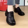 Zapatos de Mujer de Piel Suave Nuevos 2026 Moda Versátil Primavera Versátil Con Cordones Zapatos de Piel para Mujer Moda Superficie Suave Piel Zapatos para Madre