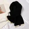 Bufanda de Pareja de Color Sólido Estilo Coreano Imitación Cachemir Invierno para Mujer Estudiante Niña Blanca Cálida para Cuello Cuello