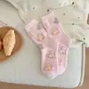 Meias de Inverno para Mulheres, Quentes e Engrossadas com Lã, Meias de Cano Médio, Meias de Dormir com Desenho de Cachorro para Outono e Inverno, Meias de Lã Australiana para Casa