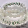 Pulsera de raíz de bodhi imitación para venta al por mayor, pata de gato, popular en Xiaohongshu, pulsera de color melocotón, suave y flexible, accesorio para la mano, regalo para estudiante