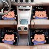 Tapete para pie de coche de dibujos animados totalmente rodeado universal tapete de piso tapete para pie de coche suministros de decoración interior de coche tapete para pie de alfombra