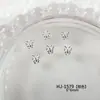 Nuevo Versátil Francés Mariposa Arte de Uñas Accesorios de Pedrería Estilo Coreano Color Sólido Alta Calidad Mariposa Pedrería Material para Uñas Venta al por Mayor
