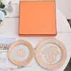 Plato para Bistec 10 pulgadas Redondo Plano Hotel Banquete Cerámica Vajilla Hogar Plato de Postre Porcelana de Hueso Transfronterizo Plato de Postre
