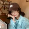 Gorra de béisbol estilo japonés marrón para niña, lisa, combinable, favorecedora, pequeña, casual, algodón suave lavado, gorra con visera, moda para hombre