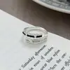 Anel Aberto Borboleta Totalmente Cravejado com Zircônia Brilhante para Mulheres Design de Nicho Personalidade de Luxo Leve Doce Cool Versátil