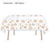 Suministros para Fiesta Temática Estilo Bohemio Arcoíris Vajilla de Fiesta Decoración Platos de Papel Vasos Servilletas Set de Arreglo de Globos