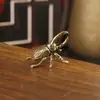Adorno de Punta de Lanza de Latón Tridimensional Más Vendido Transfronterizo, Adorno Pequeño de Modelo de Insecto Realista, Decoración de Escritorio de Oficina