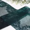 Encaje Elástico Tanglong Verde y Blanco Borde Recto Estampado en Caliente DIY Deslumbrante Top Tubular de Encaje Accesorios para Disfraces de Escenario