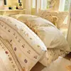 Nuevo juego de ropa de cama de algodón modelo 2026 para dormitorios universitarios, sábana y funda de edredón de algodón puro para cama individual en dormitorio