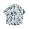 Camisas Hawaianas de Manga Corta New Retro Transfronterizas para Hombres y Mujeres, Casual Modernas Holgadas para Parejas, Camisas Florales de Playa para Vacaciones