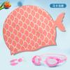 Gorro de natación de dibujos animados nuevo de silicona ampliado impermeable para niños y niñas gorro de buceo universal equipo de gafas de natación fabricantes