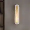 Luminária de parede para cabeceira de quarto de mármore transfronteiriça, luminária de parede de designer criativo nórdico para sala de estar, escritório de vendas, saguão, hotel