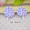 Micro-paisagem multicolorida cerâmica macia pirulito grande cerâmica macia bolo acessórios DIY acessórios para cabelo celular beleza adesivos
