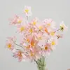 Flores artificiales de alta calidad, grandes, tipo cosmos, flores falsas, flores de seda para mesa de comedor, sala de estar, decoración del hogar, adornos florales