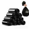 Bolsa de Basura Negra Propiedad Sanitaria Bolsa de Basura Grande Jardín Hogar Engrosada Hotel Comercial Extra Gruesa Bolsillo Plano
